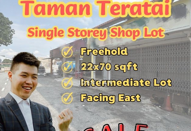 Taman Teratai @ Skudai Single Storey Shop Lot For Sale Near Sri Pulai, Pulai Perdana, Kangkar Pulai, Pulai Jaya, Taman Universiti, Pulai Utama, Skudai, Johor, Johor Bahru