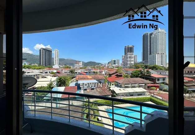 Edgecumbe House at Georgetown, Low Floor Unit, Partly Furnished, Good Condition, Penang, Persiaran Gurney