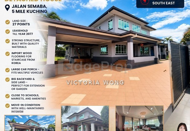 Detached  House For Sale , Jalan Semaba 5th mile, Kuching, Sarawak, Kuching