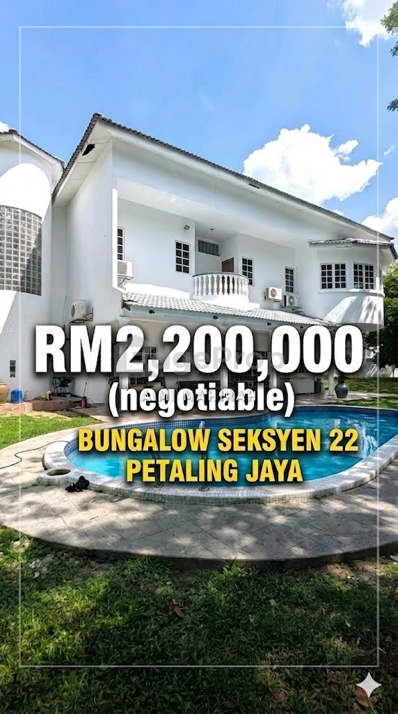 Seksyen 22 Petaling Jaya Bungalow For Sale, Selangor, Petaling Jaya