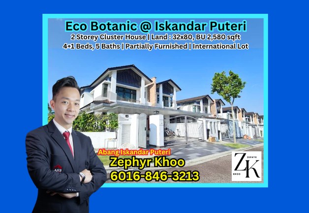Eco Botanic @ Iskandar Puteri 2 Storey Cluster House for Sale !, Johor, Nusajaya