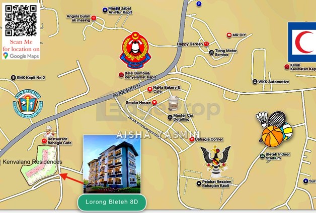 Three Bedroom Apartment Walking Distance to School at Kapit Town for Sale, Sarawak, Kapit