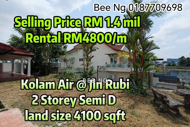 Taman Kolam Air / Jalan Rubi / 2 Storey Semi D / Super Value , Johor, Johor Bahru