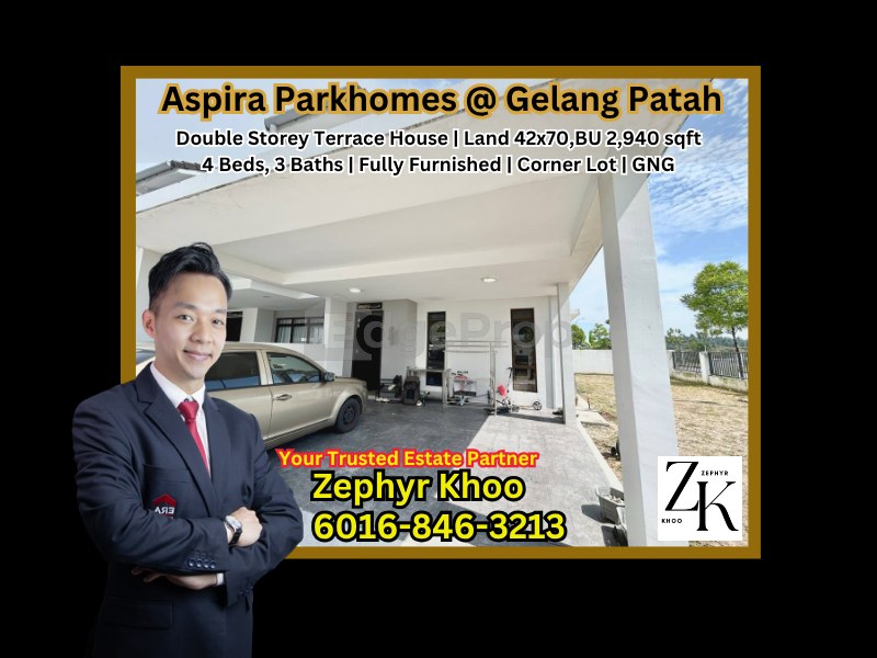 Aspira Park Home @ Gelang Patah Double Storey Terrace Corner Lot House for Rent !, Johor, Gelang Patah