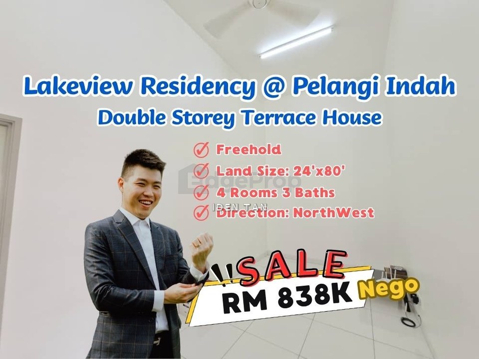 Pelangi Indah Double Storey Terrace House For Sale Near Taman Gaya, Bestari Indah, Puteri Wangsa, Desa Cemerlang, Ehsan Jaya, Tebrau, Johor Jaya, Johor, Ulu Tiram
