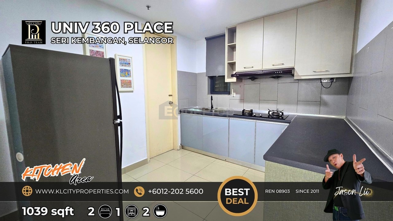 Rent UNIV 360 Place | Fully Furnished 2-Bed Near UPM & MRT, Selangor, Serdang