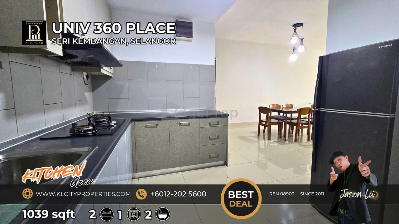 Rent UNIV 360 Place | Fully Furnished 2-Bed Near UPM & MRT, Selangor, Serdang