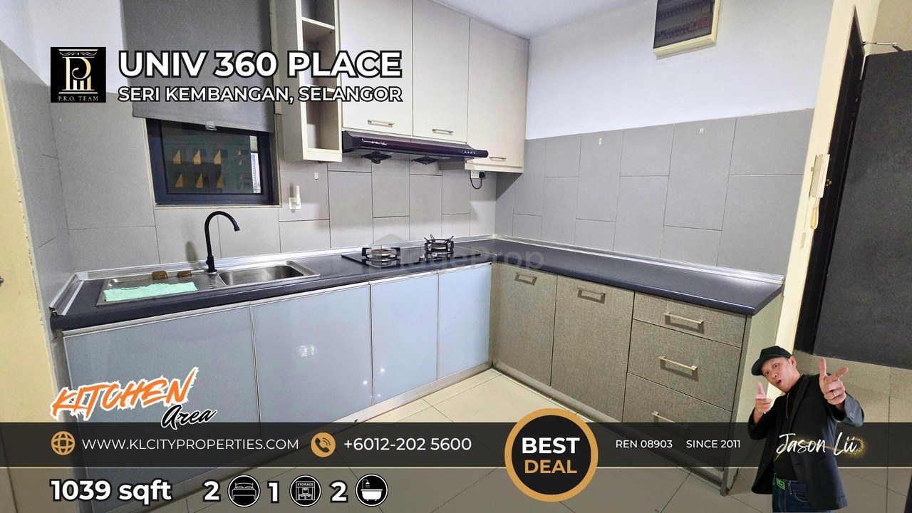 Rent UNIV 360 Place | Fully Furnished 2-Bed Near UPM & MRT, Selangor, Serdang