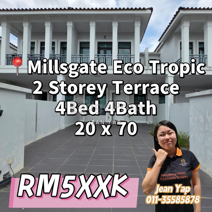 Eco Tropics Millsgate Double Storey Terrace, Johor, Masai