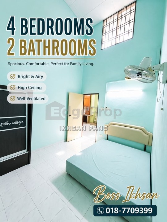 Furnished 4 Bedroom Single Storey Terrace House @ Bandar Putra Kulai For Rent, Johor, Kulai