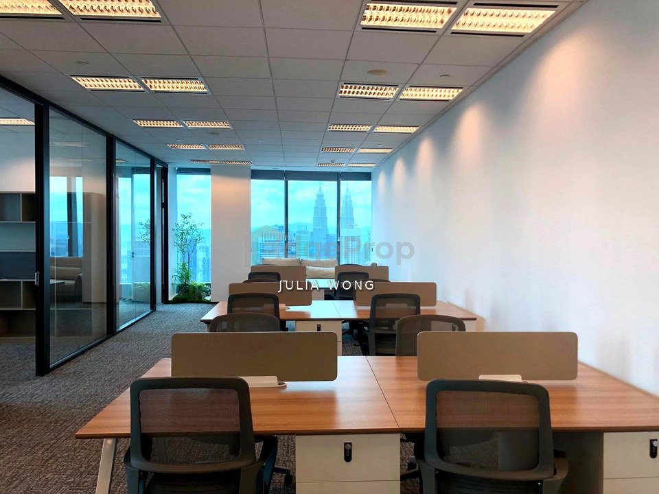 Fully fitted office, high floor with KLcity skyline, fits up to 16pax, Kuala Lumpur, KL City