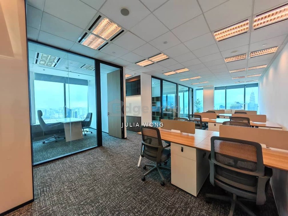 Fully fitted office, high floor with KLcity skyline, fits up to 16pax, Kuala Lumpur, KL City