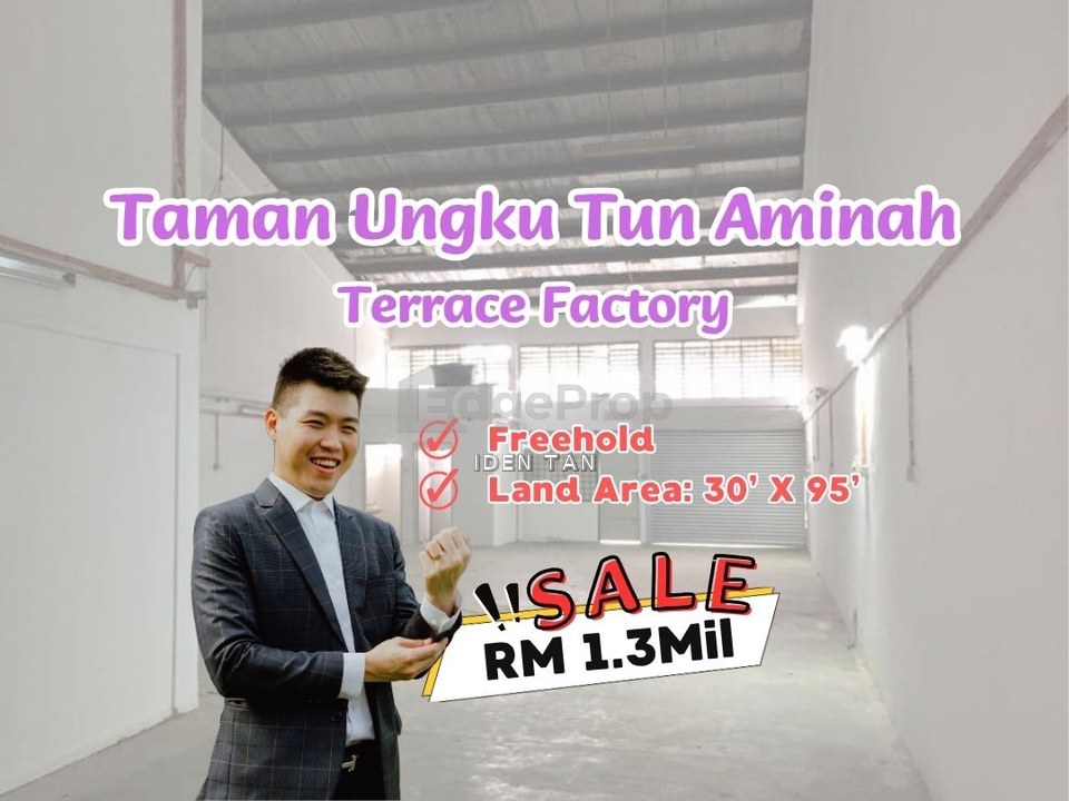 Tun Aminah Terrace Factory For Sale Near Industri Jaya, Sri Yaacob, Skudai Baru, Taman Nesa, Mutiara Rini, Nusa Bestari, Selesa Jaya, Nusa Jaya Mas, Johor, Johor Bahru