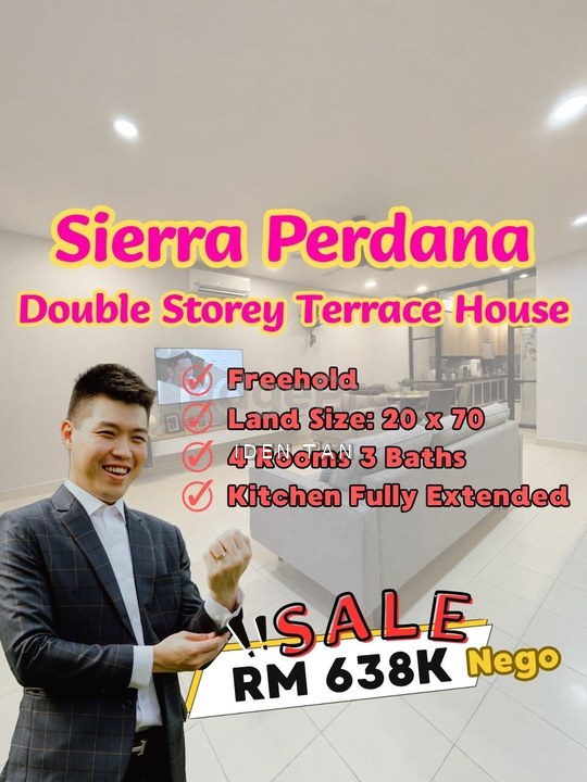 Sierra Perdana Double Storey Terrace House Renovated Unit For Sale Near Megah Ria, Taman Rinting, Kota Puteri, Permas, Ayera Residence, Senibong Cove, Johor, Masai