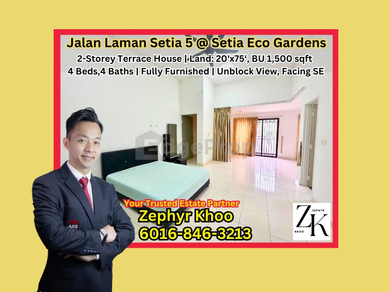 Jalan Laman Setia 5 @ Setia Eco Gardens Double Storey Terrace House for Rent!, Johor, Gelang Patah