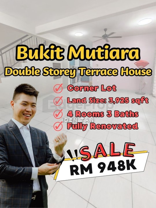 Bukit Mutiara Double Storey Terrace House Corner Lot Fully Renovated Unit For Sale Near Mutiara Indah, Adda Heights, Laman Permata, Setia Tropika, Johor, Johor Bahru