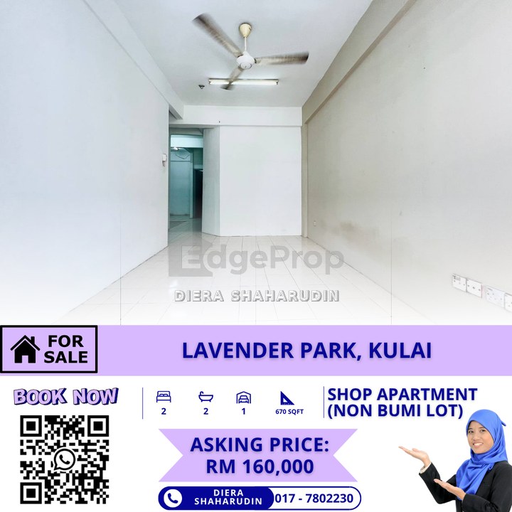 (LOWER FLOOR) Lavender Park Shop Apartment, Taman Putri, Kulai, Johor, Kulai