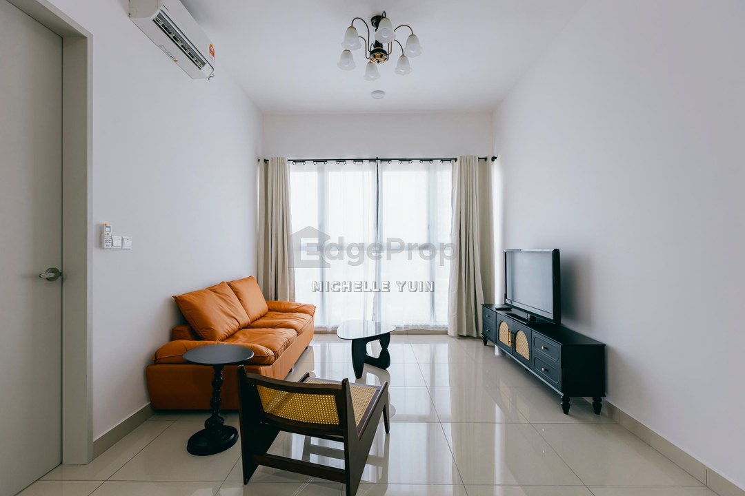 Trion 2 condo KL LRT Chan Sow Lin fully furnished Pudu 2R1B 1cp Sungai Besi actual photo Fraser Business Park facing city view Miharja ready now , Kuala Lumpur, Pudu