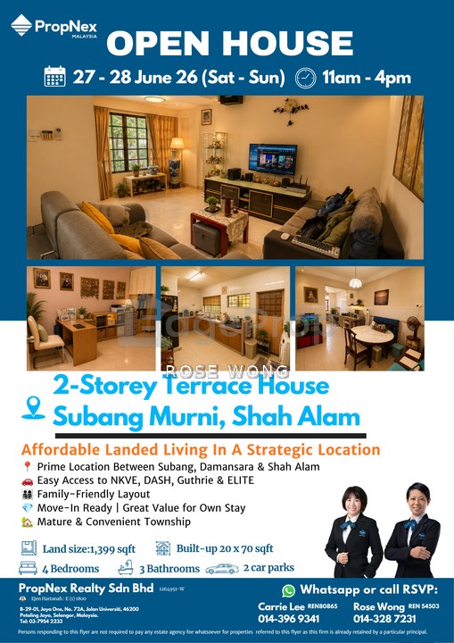 C.H.E.A.P Below Bank Value Affordable Landed Living In A Strategic Location, Selangor, Subang