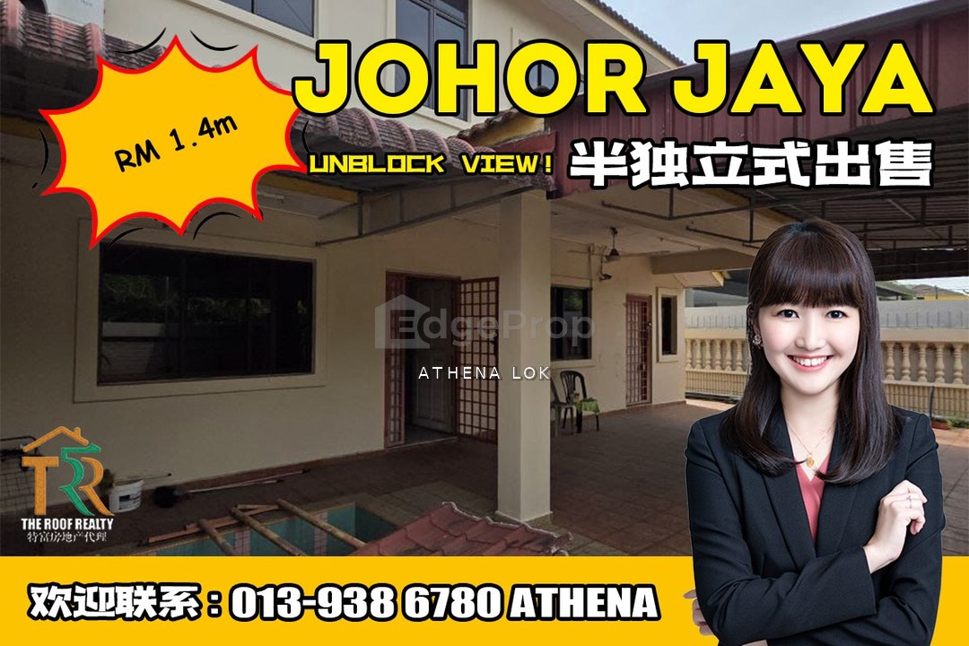 Johor Jaya - 2 Storey Semi-D House For Sale, Johor, Johor Bahru