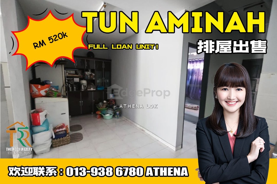 Tun Aminah - 1 Storey Terrace House For Sale, Johor, Skudai