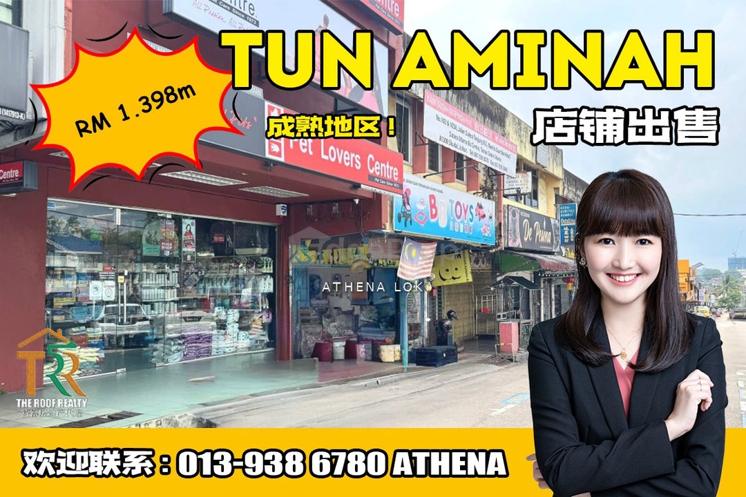 Tun Aminah - 2 Storey Shop For Sale, Johor, Johor Bahru