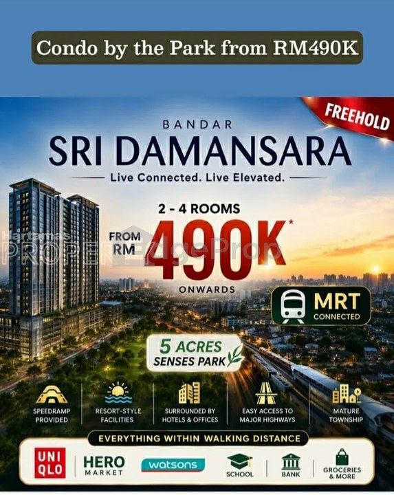 Pre-Launch Freehold Residence @ Bandar Sri Damansara