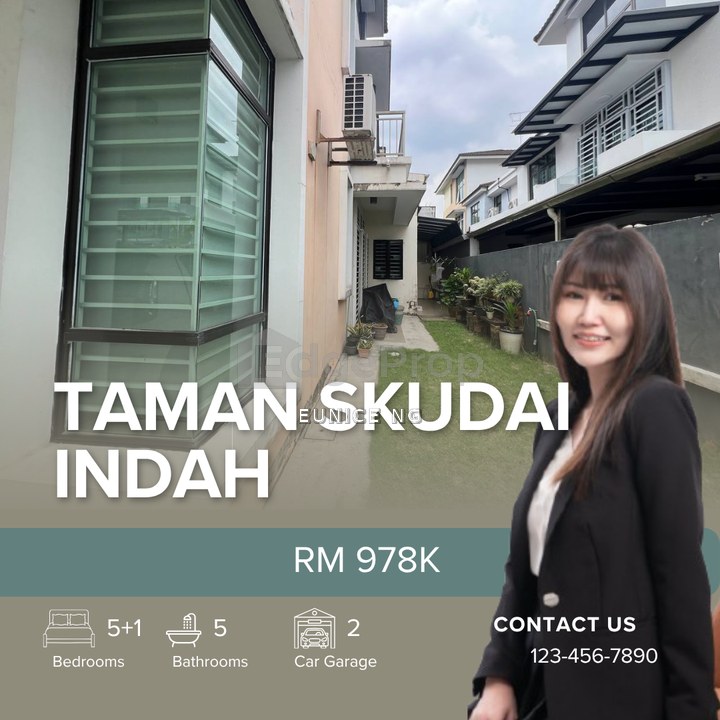 Clsuter 88 @ Taman Skudai Indah - For Sale 2.5 Storey Cluster House, Johor, Skudai