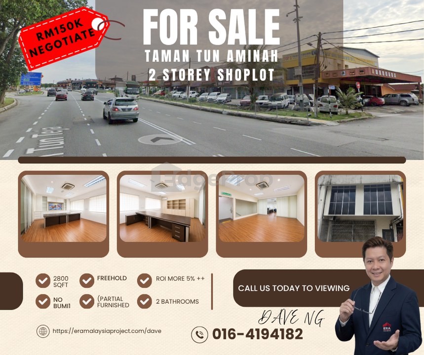 Tun Aminah Shoplot 2Storey