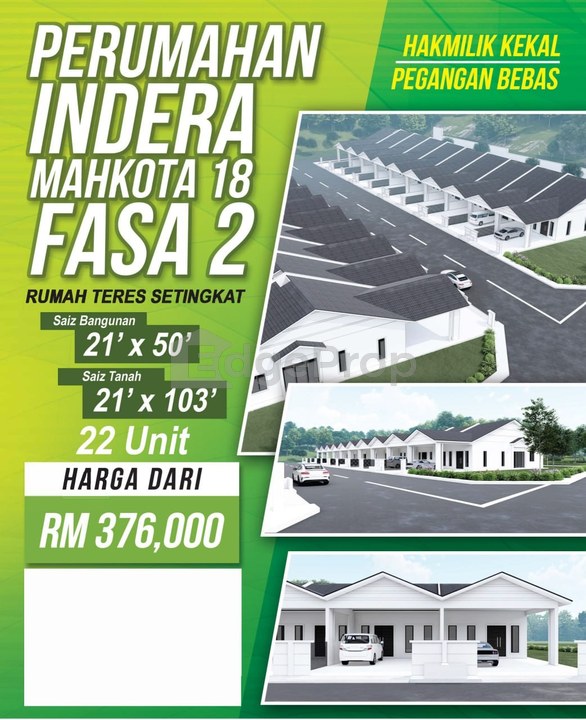 Indera Mahkota 18 Fasa 2 free hold, Pahang, Kuantan